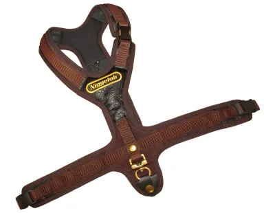 Hundeführgeschirr „FOLLOW“ Braun -3 Steckverschlüsse- Hundeführgeschirr „FOLLOW“ Braun -3 Steckverschlüsse-