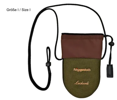 Leckerli Tasche „Quick“ oliv-braun