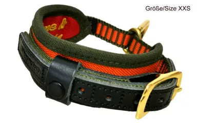 Halsung DeLuxe orange-oliv