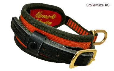 Halsung DeLuxe orange-oliv