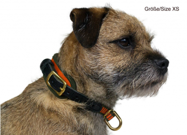 Halsung DeLuxe orange-oliv