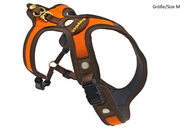 Dog Harness FOLLOW "Light" LICHTBLICK Orange-Brown