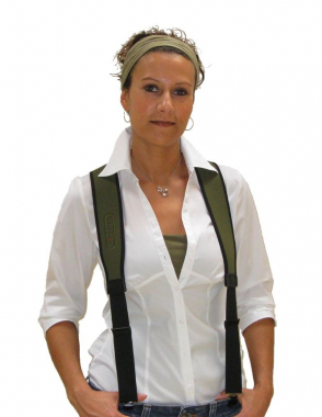 Neopren Hosenträger oliv