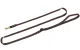Führleine FLOTT 15 mm in braun mit Messingkarabiner und verstellbarer Handschlaufe