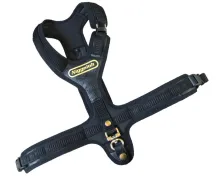 Hundeführgeschirr FOLLOW Schwarz -3 Steckverschlüsse-