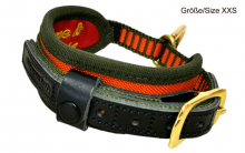 Halsung DeLuxe orange-oliv