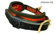 Halsung DeLuxe orange-oliv