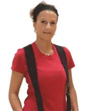 Neopren Hosenträger schwarz